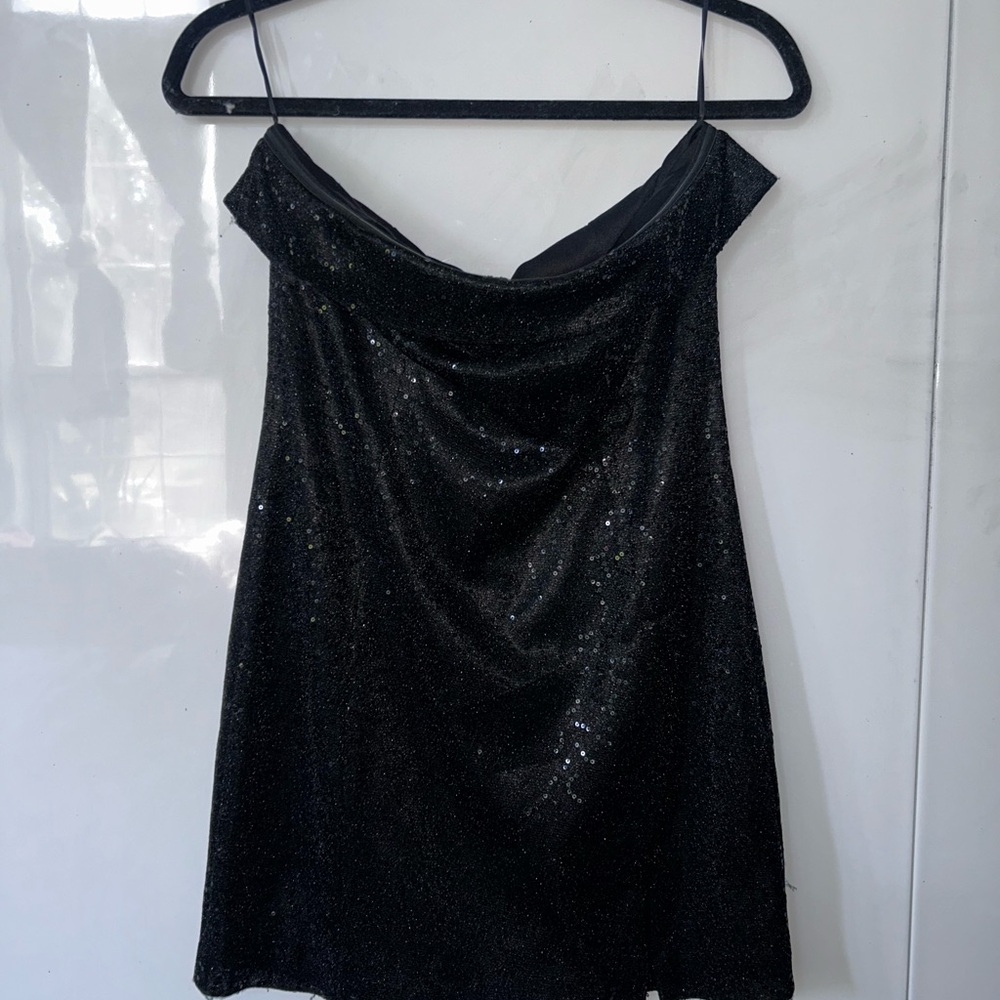 Altar'd State Black Strapless Dress
